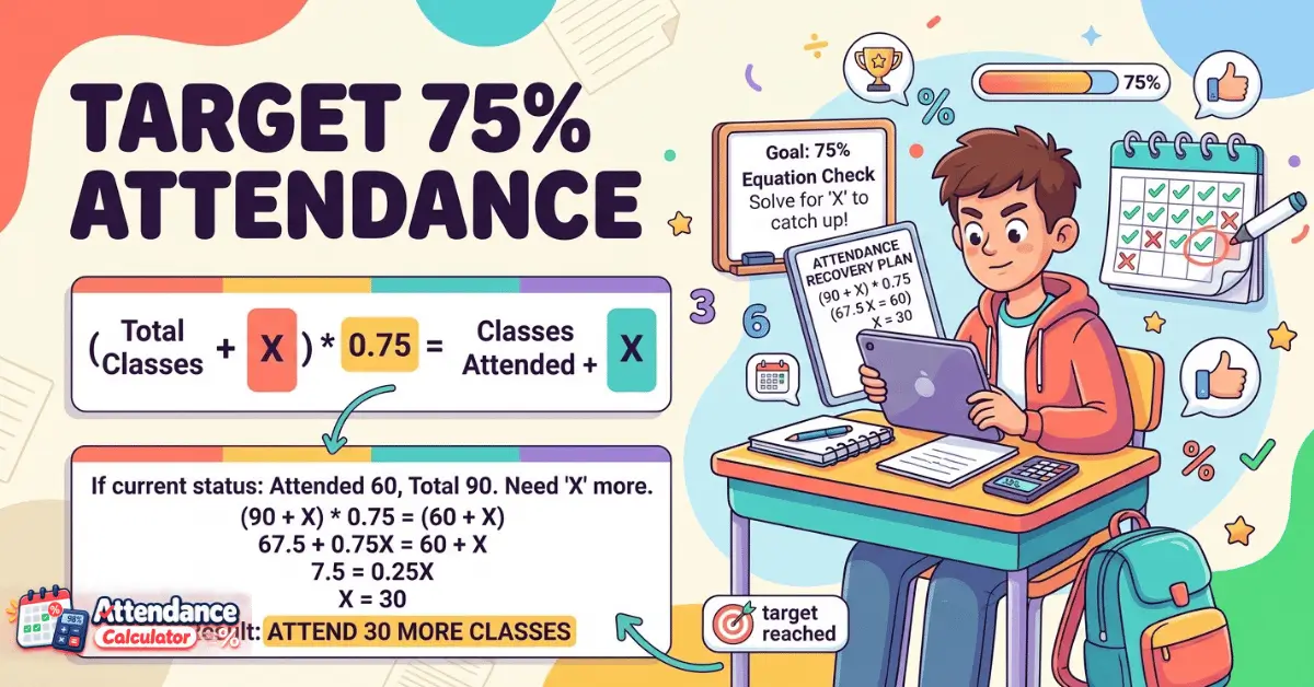 How Many Classes Do You Need to Attend to Reach 75% Attendance?