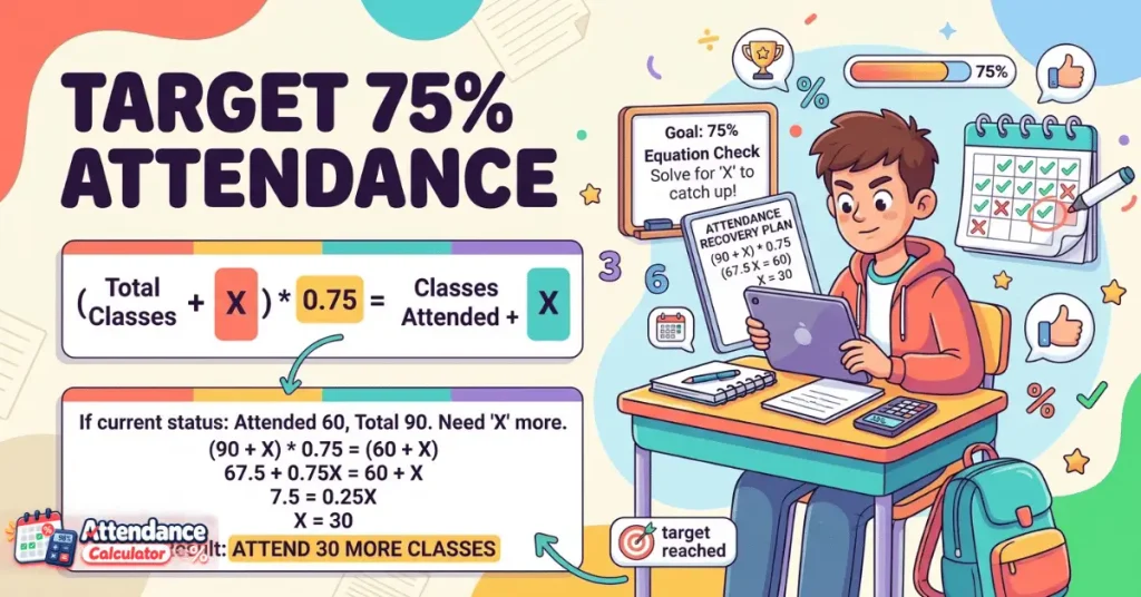 How Many Classes Do You Need to Attend to Reach 75% Attendance