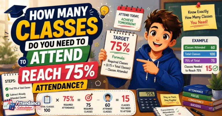 How Many Classes Do You Need to Attend to Reach 75% Attendance?