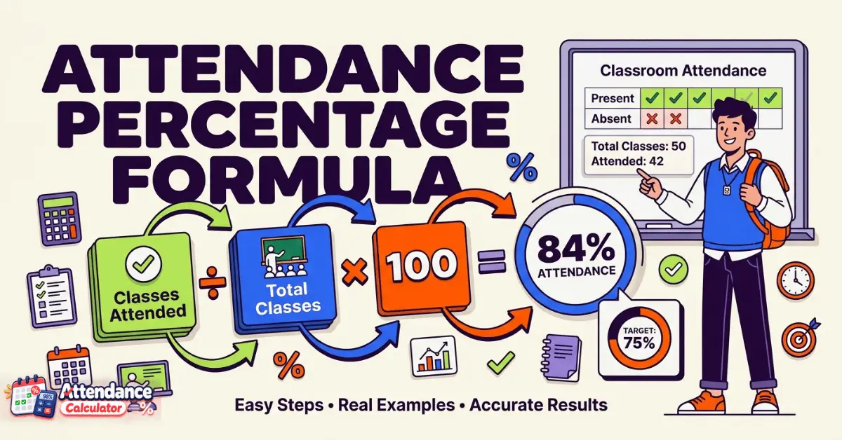 Attendance Percentage Formula